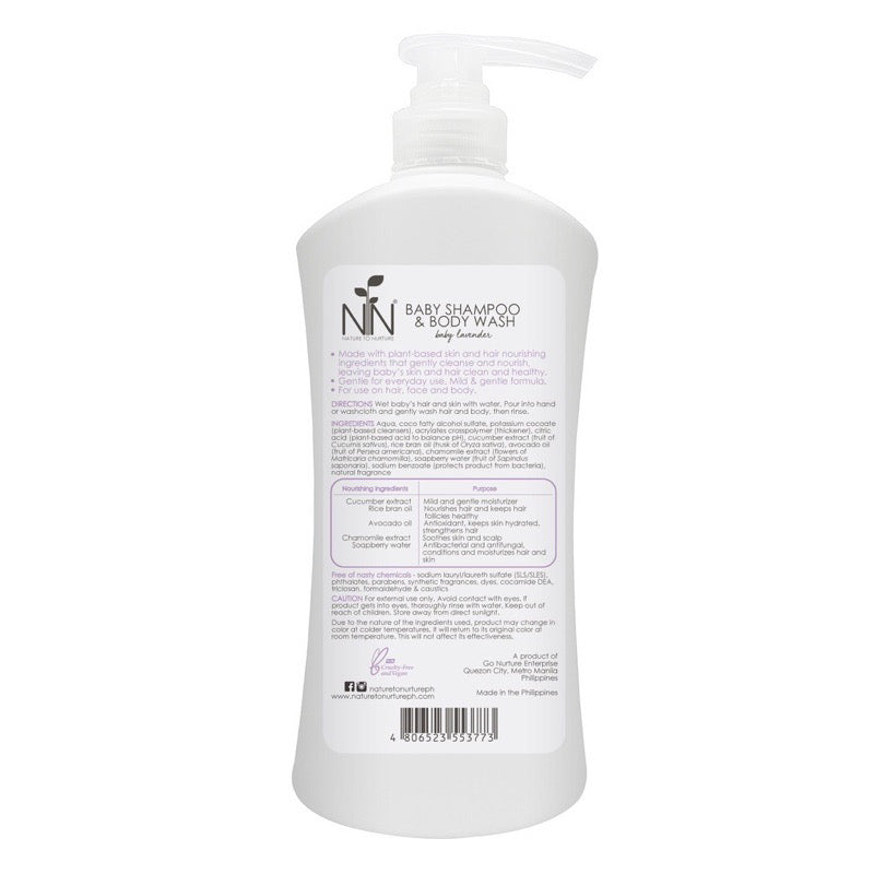Nature to Nurture Baby Shampoo and Body Wash