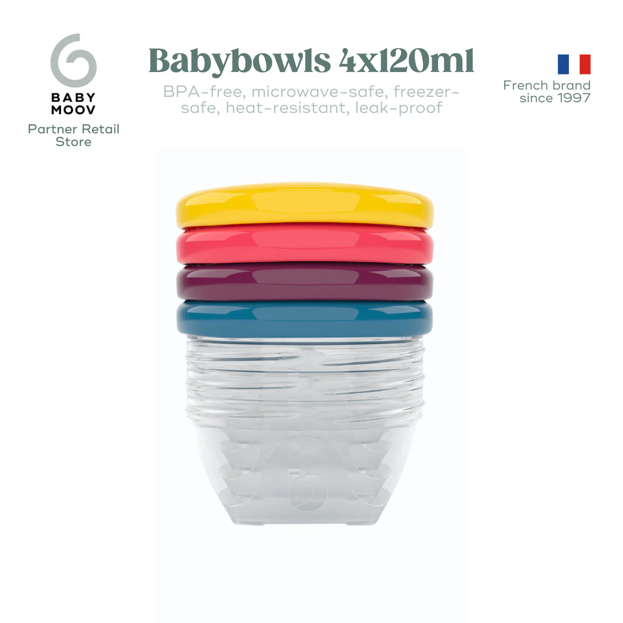 Babymoov Babybowls Airtight Food Storage Containers