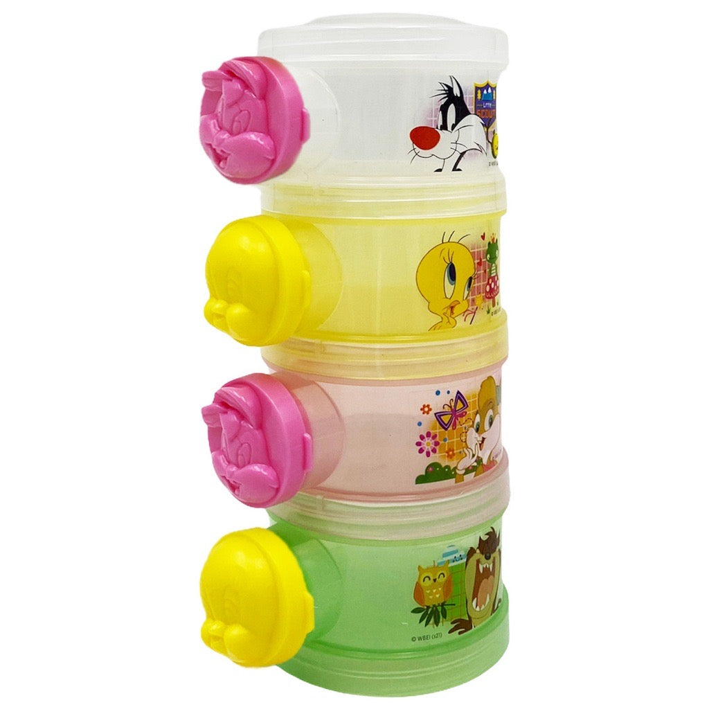 Tender Luv Looney Tunes 4- Layer Baby Milker Powder Storage Container with Side Spouts