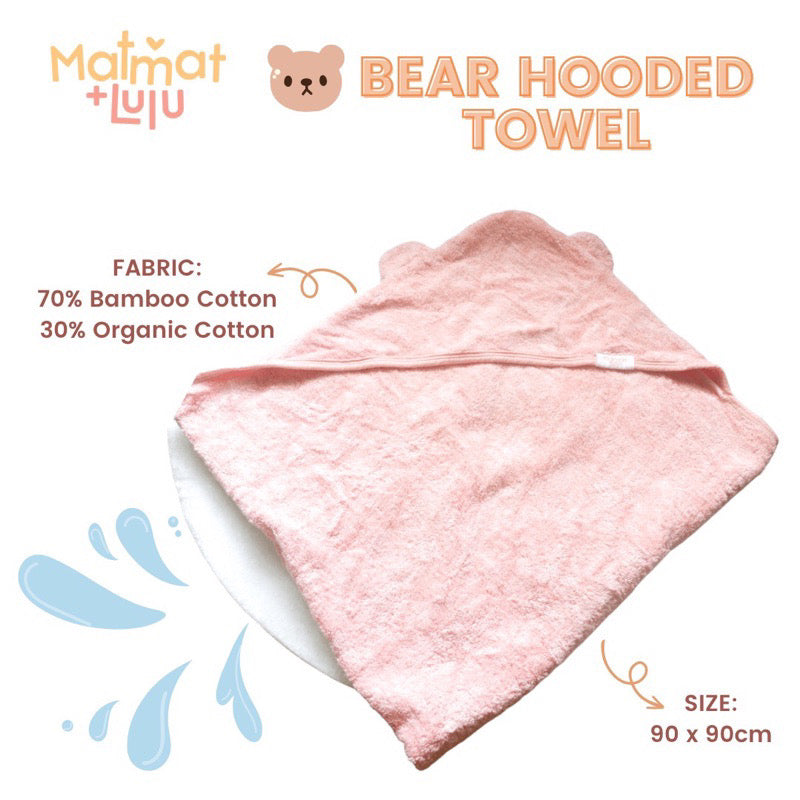 Matmat Lulu Bear Hooded Towel
