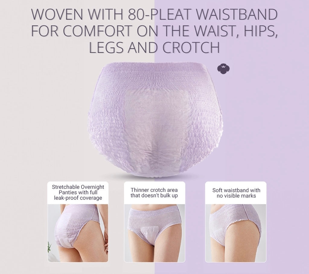 Purcotton MaxGuard Unscented Overnight Panties 2 pcs