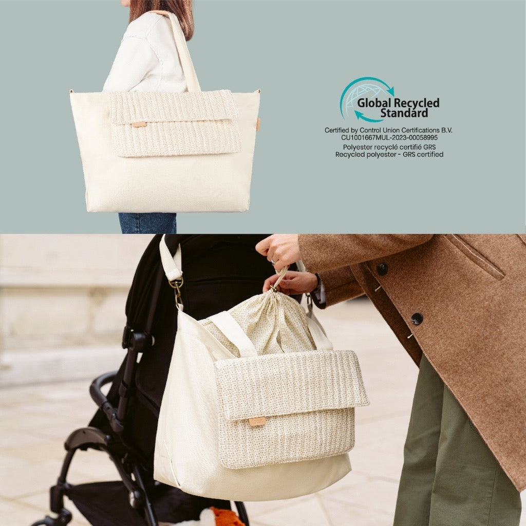 Babymoov Diaper Tote Bag w/ Accessories (Changing mat, pushchair clips and a shoulder strap)