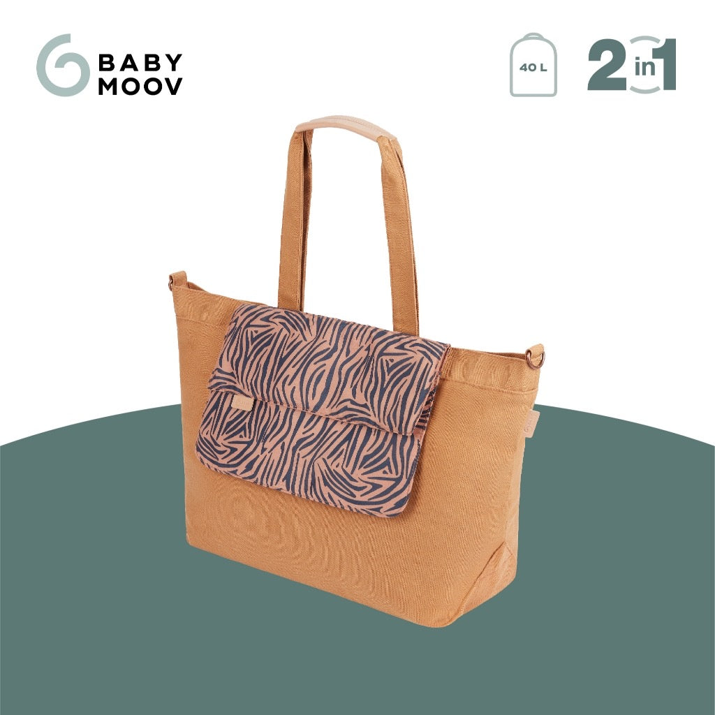 Babymoov Diaper Tote Bag w/ Accessories (Changing mat, pushchair clips and a shoulder strap)