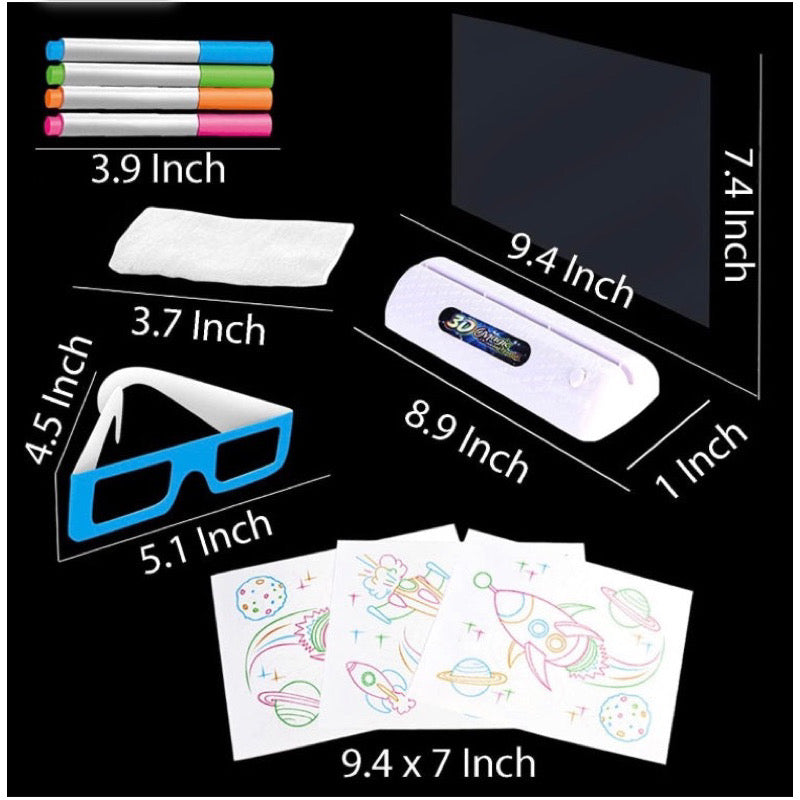 Little Fat Hugs 3D Magic Drawing Board