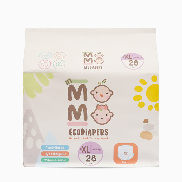 Lil Momo Eco Diapers (Biodegrable, Plant Based, Hypoallergenic )