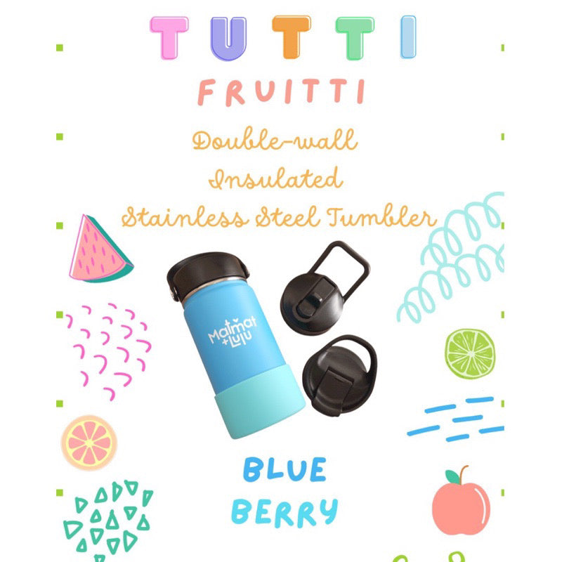 Matmat Lulu Tutti Fruiti Double Wall Insulated Stainless Steel Tumbler