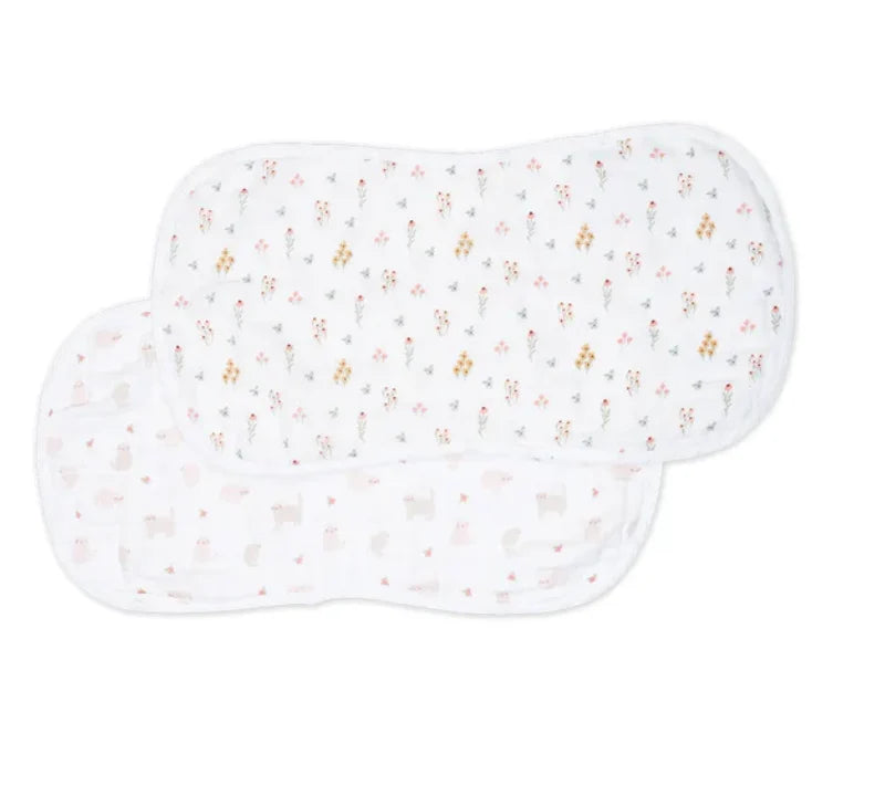 LULUJO COTTON MUSLIN BURP CLOTH (SET OF 2)