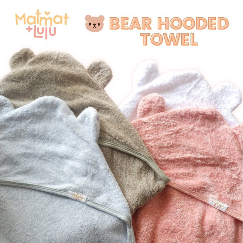 Matmat Lulu Bear Hooded Towel
