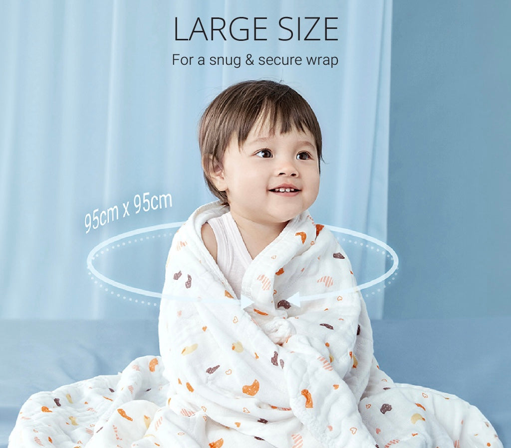 Purcotton Baby Airysoft Gauze Bath Towel (95x95cm)