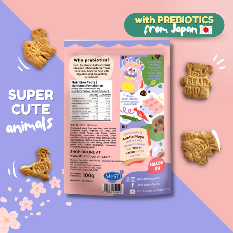 Little Baby Grains Animal Cookies with Prebiotics