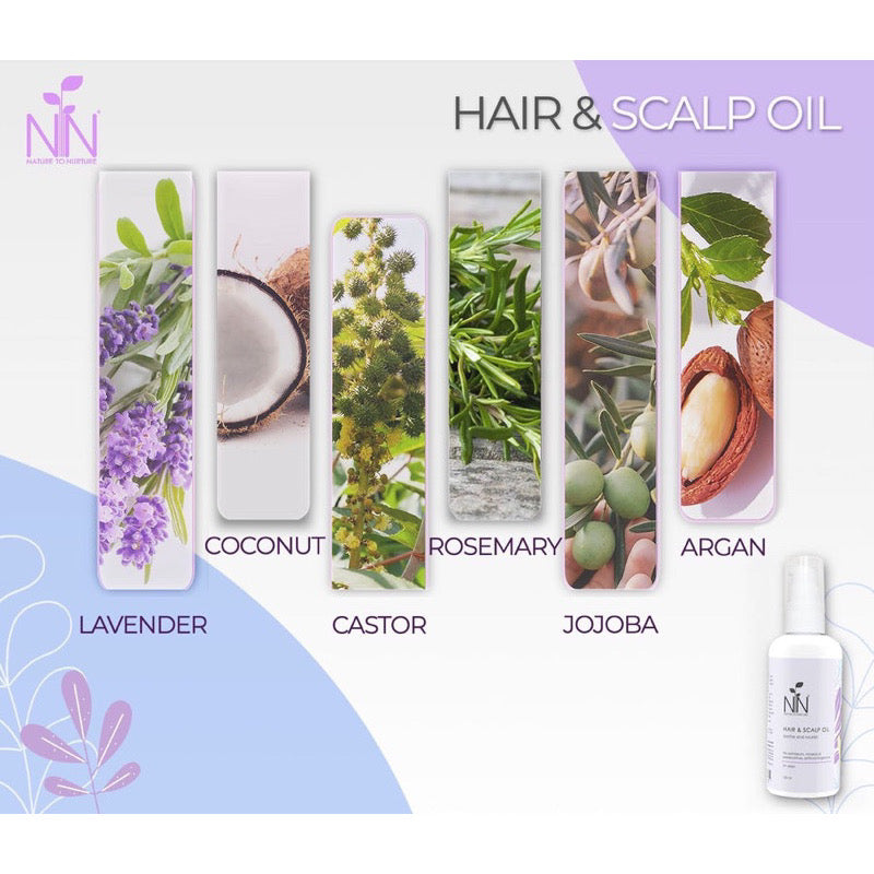 NATURE TO NURTURE HAIR AND SCALP BABY OIL