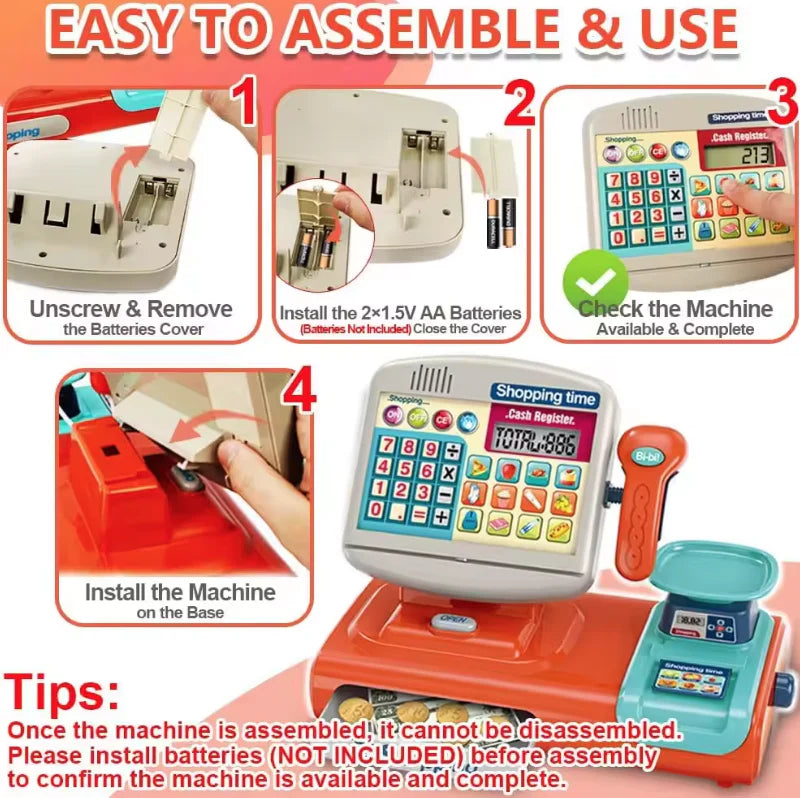 Kodomo Playhouse Cash Register Set for Kids