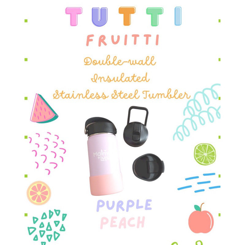 Matmat Lulu Tutti Fruiti Double Wall Insulated Stainless Steel Tumbler