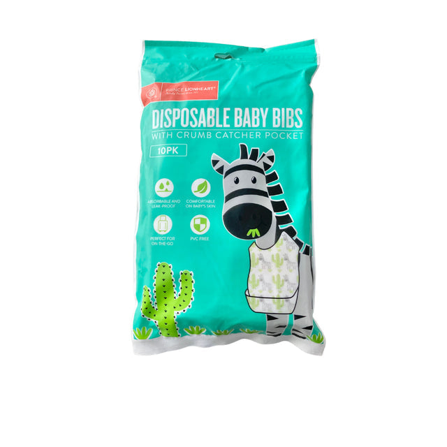 PRINCE LIONHEART DISPOSABLE BABY BIBS (PACK OF 10)
