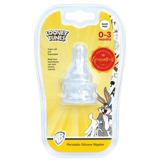 Tender Luv Looney Tunes Peristaltic Silicone Nipples 2 Pieces