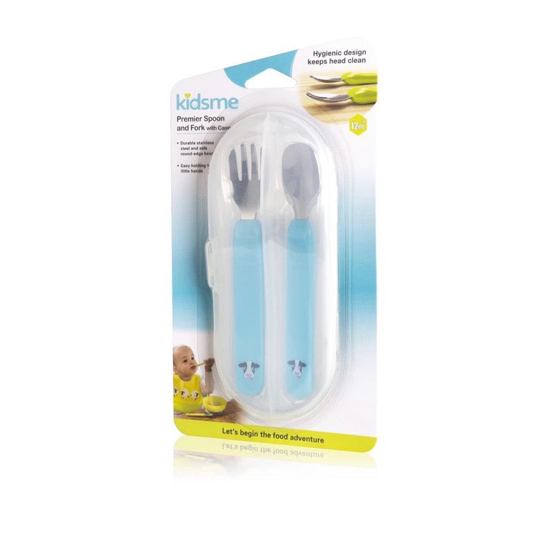 Kidsme Premier Spoon and Fork for Kids with Case