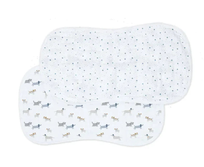 LULUJO COTTON MUSLIN BURP CLOTH (SET OF 2)