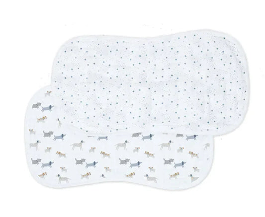 LULUJO COTTON MUSLIN BURP CLOTH (SET OF 2)