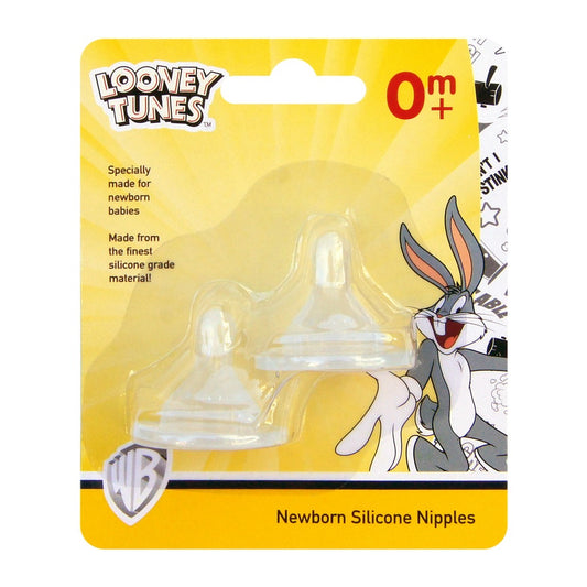 Looney Tunes 2 Pieces Newborn Silicone Nipples