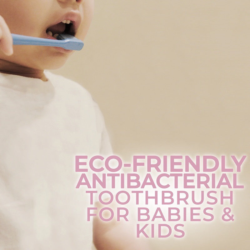 Nature to Nurture Wheat Straw Bamboo Charcoal Toothbrush 1-3 yrs old with cover