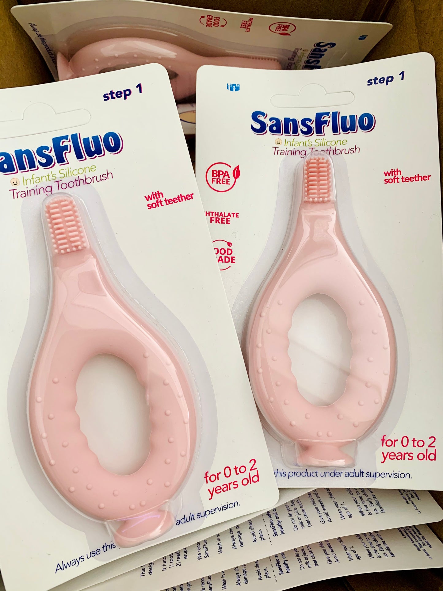 Sansfluo Infant Silicone Training Toothbrush (New)