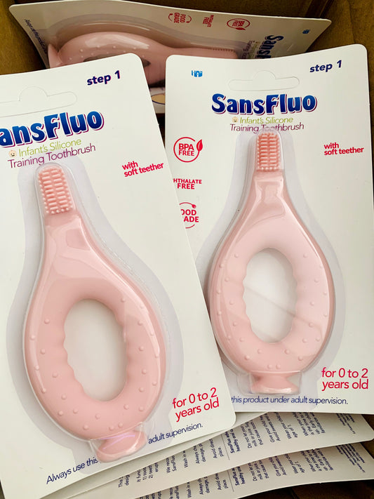 Sansfluo Infant Silicone Training Toothbrush (New)
