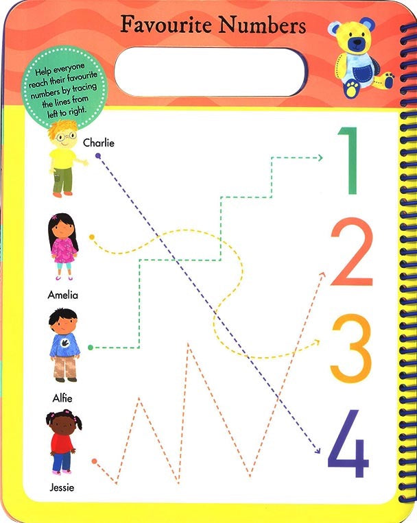 A WIPE-CLEAN LEARNING BOOK-I CAN WRITE 123