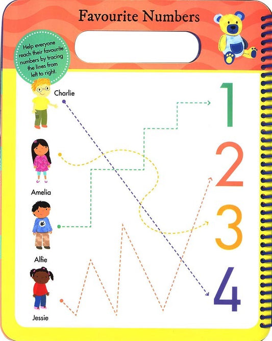 A WIPE-CLEAN LEARNING BOOK-I CAN WRITE 123