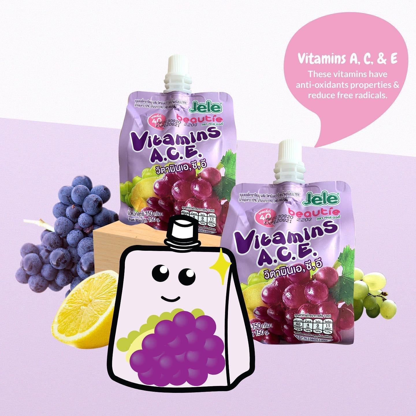 Jele Beautie Grapes Vitamins A,C and E