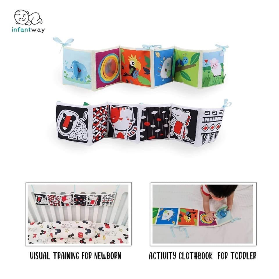 Infantway Visual Training and Activity Clothbook Bumper