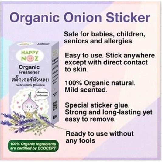 Happy Noz Organic Onion Sticker for Kids