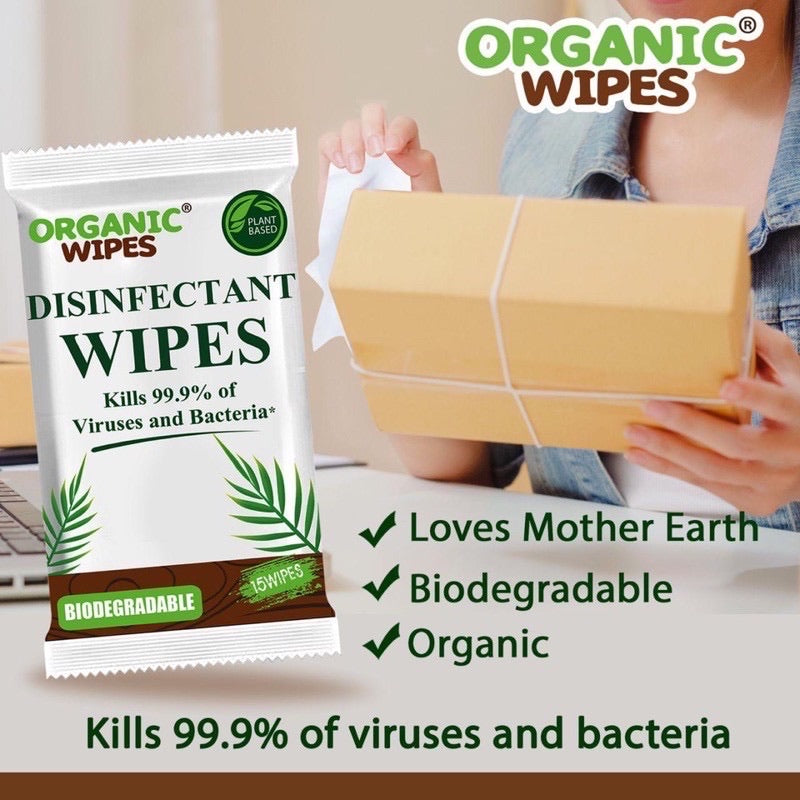 Organic Disinfectant Wipes