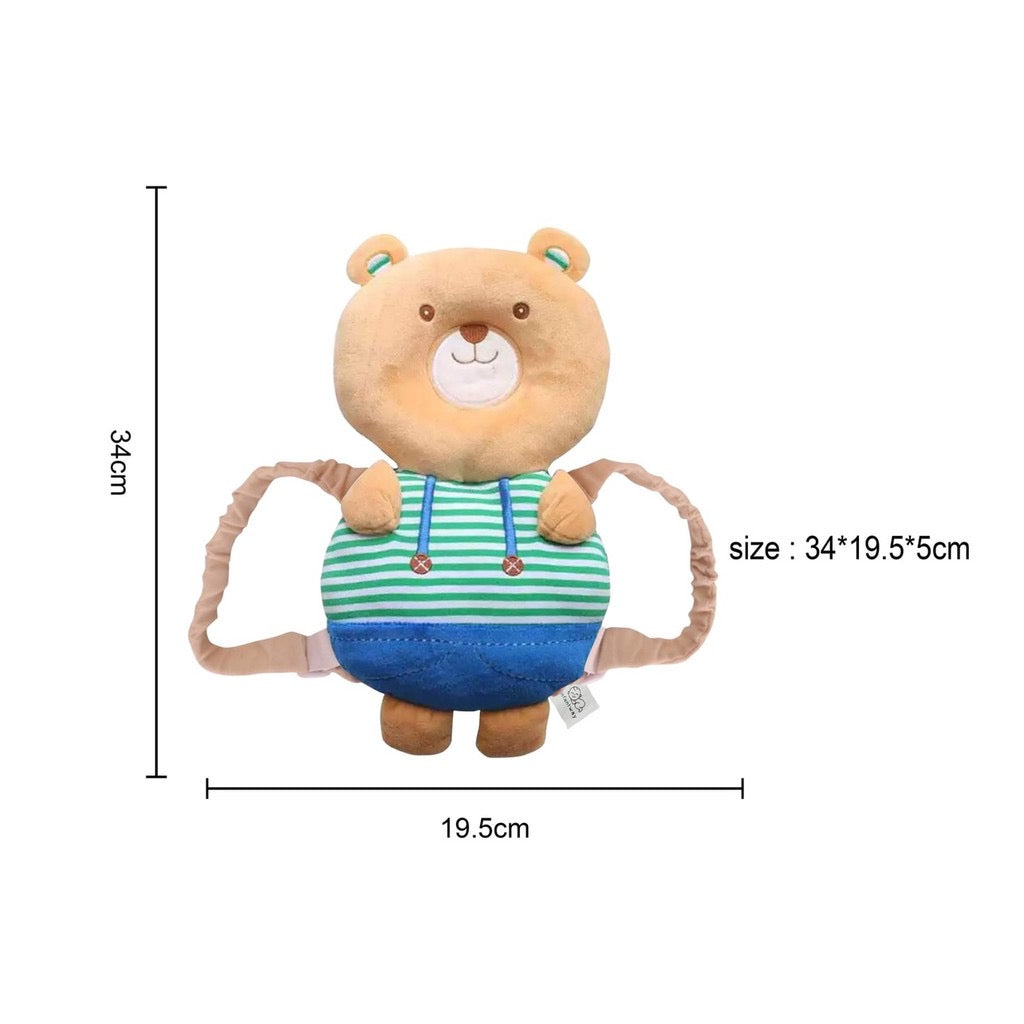Infantway Huggabear Infant Plush Toy, Head Shaping and Protection Pillow