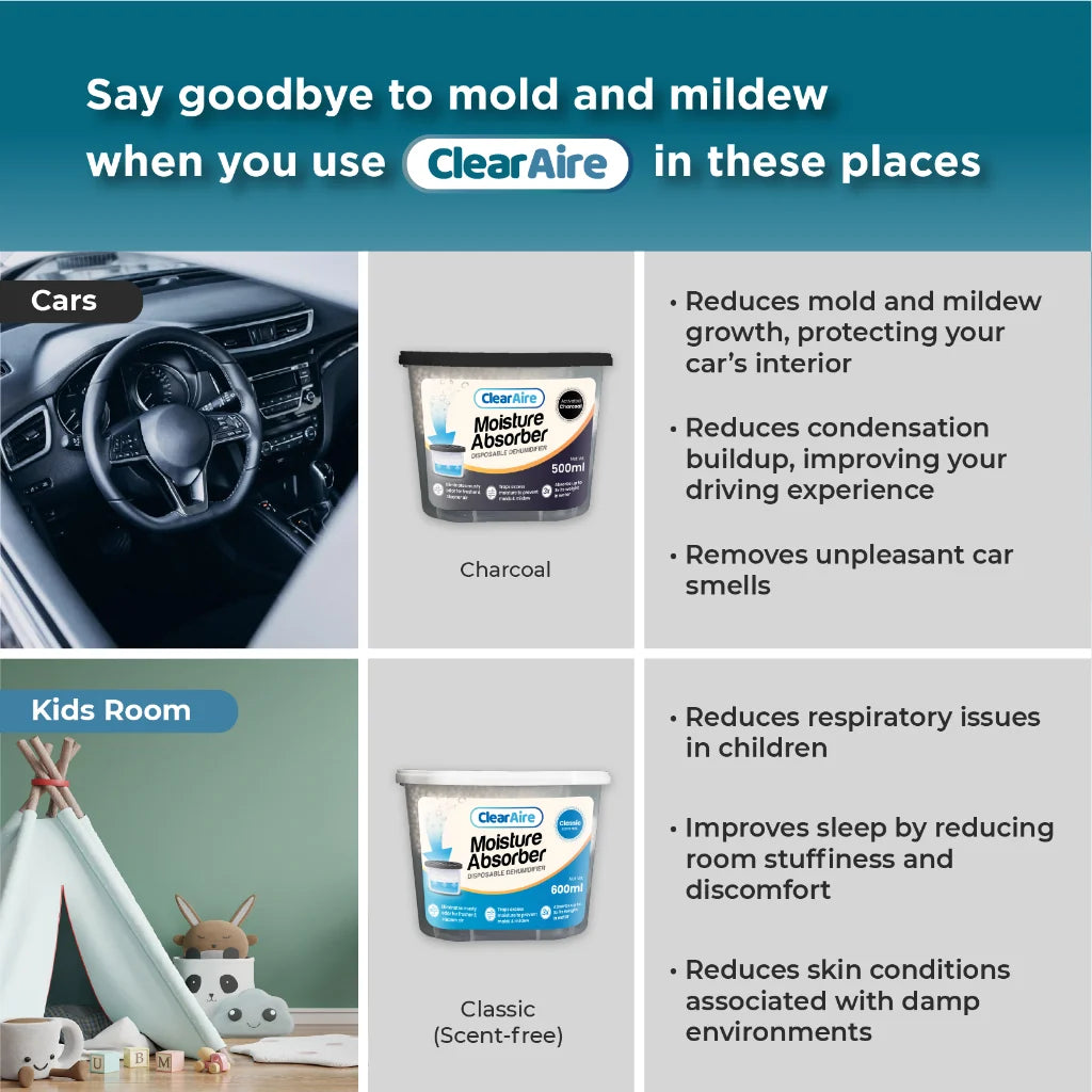 Clearaire Disposable Dehumidifier 500mlx2