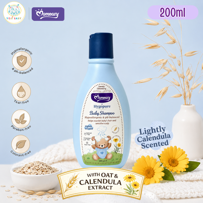 Momeasy  x Hygepure Liquid Baby & Kids Shampoo with Calendula & Oat Tear-Free Hypoallergenic Shampoo