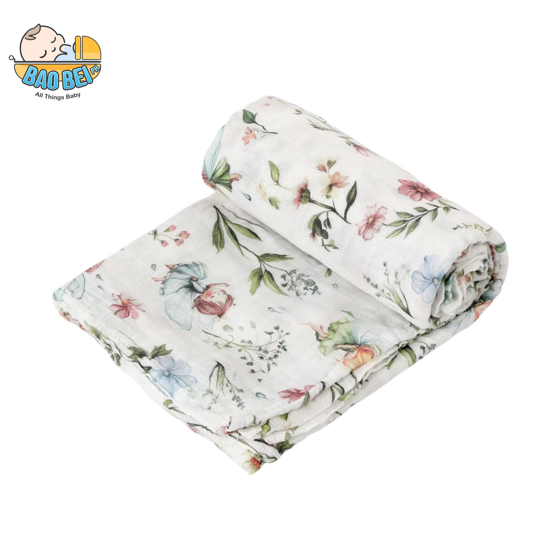 Bao Bei PH Inigo Multipurpose Muslin Cloth Swaddle Receiving Blanket for Infant Baby Newborn