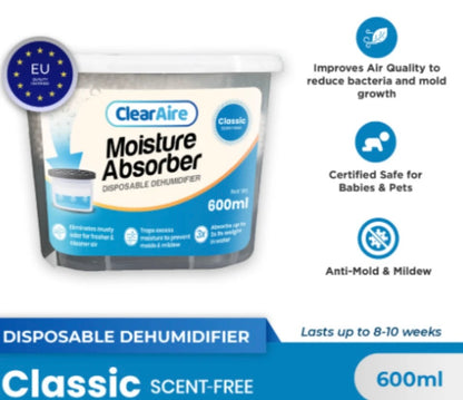 Clearaire Disposable Dehumidifier 600ml