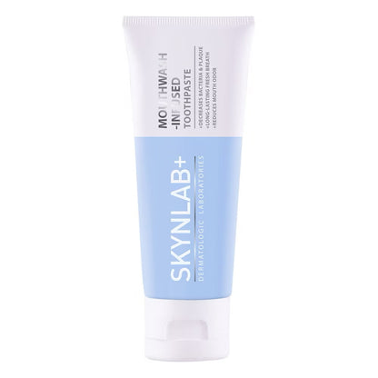 SkynLab 2 in 1 Mouthwash-Infused Toothpaste with Cooling Fresh Scent Bacteria & Plaque Removing