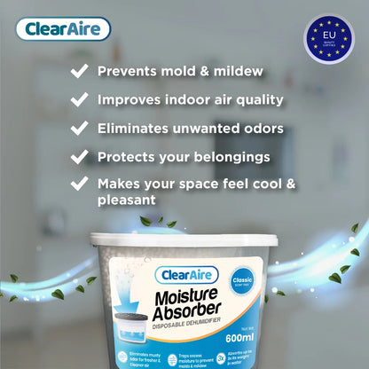 Clearaire Disposable Dehumidifier 500mlx2