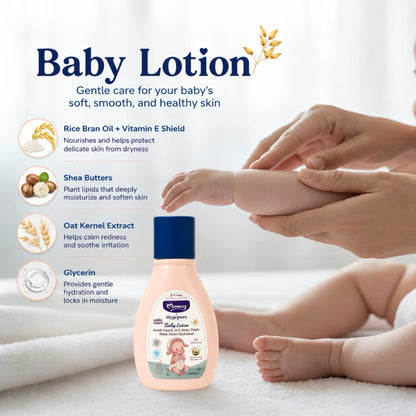 Momeasy x Hygepure Baby Lotion Skin Moisturizer with Shea Butter, Oat Kernel & Rice Bran Oil Baby