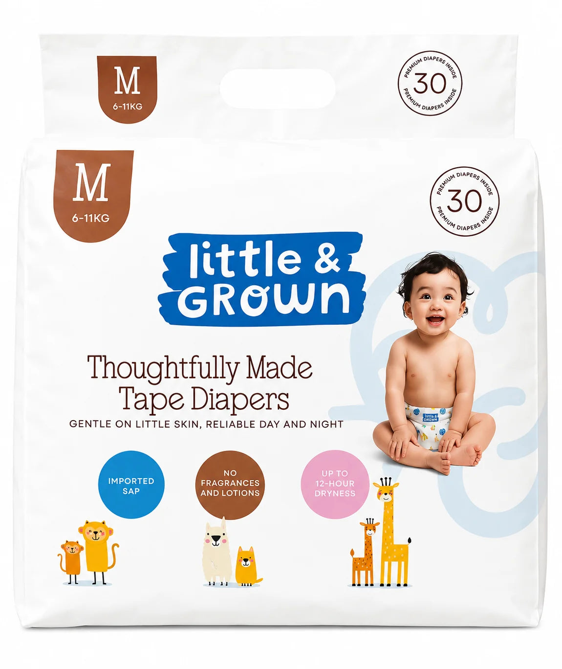 Little & Grown Taped Diaper
