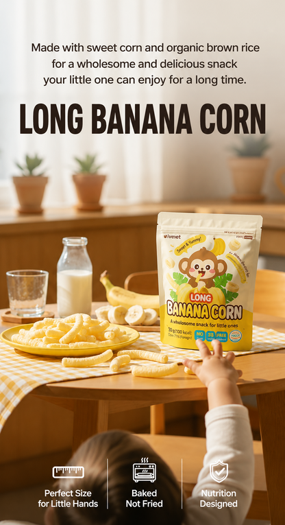 Ivenet Long Banana Corn Stick 12m+