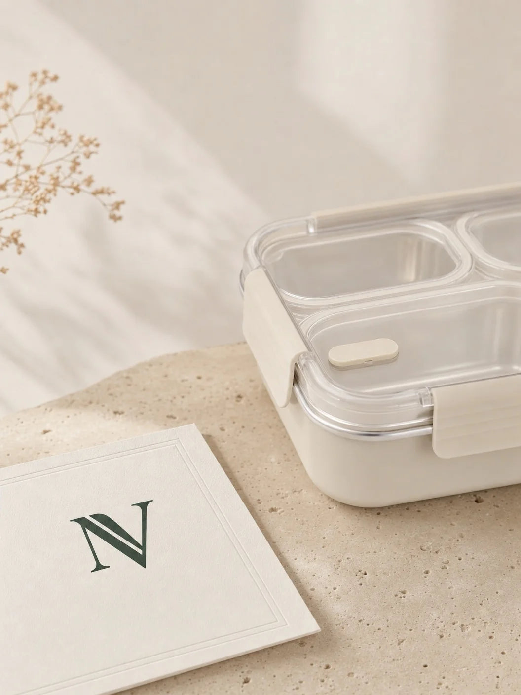 Noble Vessel Premium Stainless Steel Lunch Box in Nourish Quad