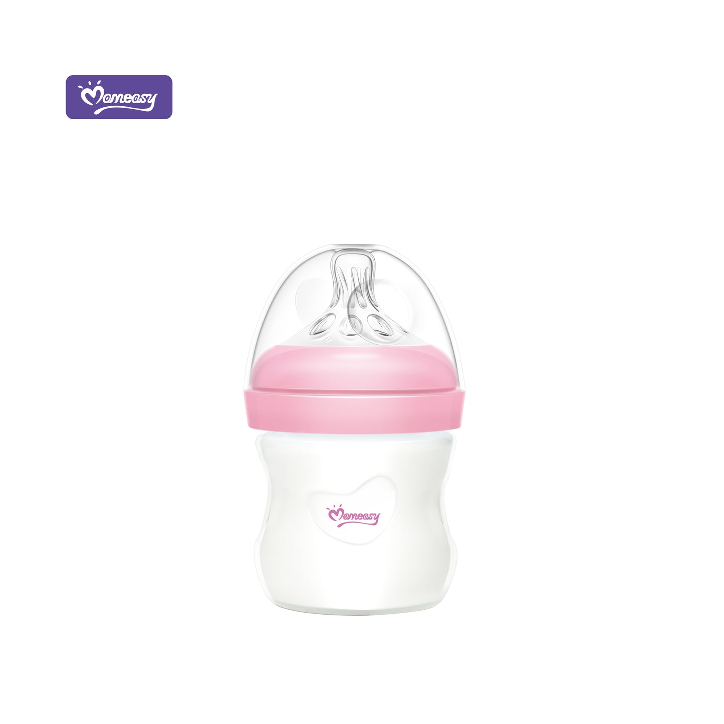 Momeasy 4oz/120ML Wide-neck Feeding Glass Bottle