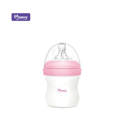 Momeasy 4oz/120ML Wide-neck Feeding Glass Bottle