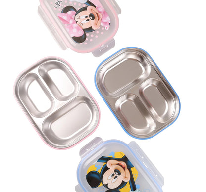 Dish Me Disney 3 Grid Stainless Lunch Box
