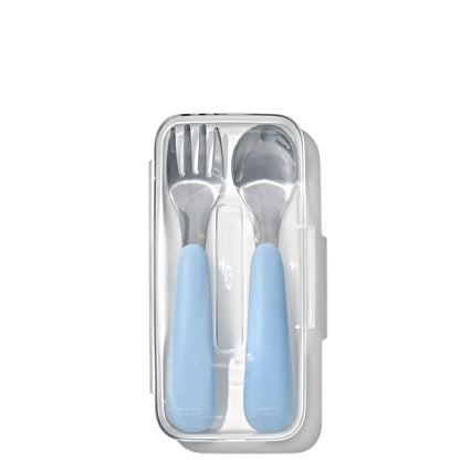 Oxo Tot On The Go Fork and Spoon Set with Carrying Case