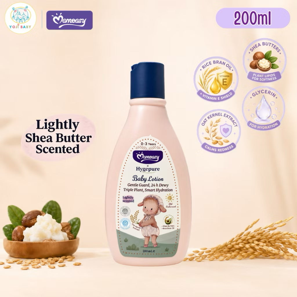 Momeasy x Hygepure Baby Lotion Skin Moisturizer with Shea Butter, Oat Kernel & Rice Bran Oil Baby