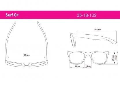 REAL SHADES BABY CLASSIC WAYFARERS SURF (0-2 YRS)