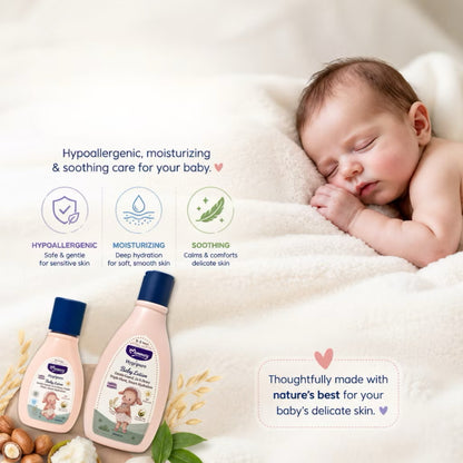 Momeasy x Hygepure Baby Lotion Skin Moisturizer with Shea Butter, Oat Kernel & Rice Bran Oil Baby